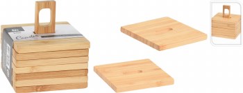 BAMBOO COASTER-SET/6