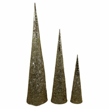 CONE TREE W/LIGHTS CHMP-LG