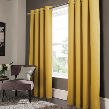 ANCHORAGE YELLOW BLACKOUT CURTAIN-95"