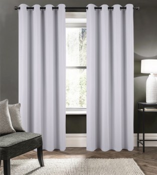 BARRON WHTE CURTAIN-90"