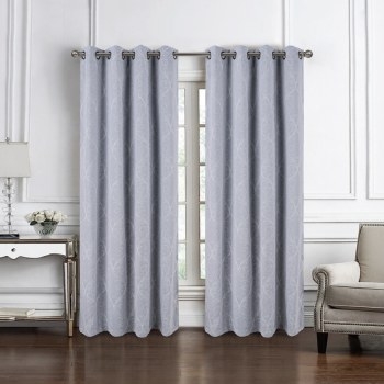 KIMBER SILVER BLACKOUT CURTAIN -90"