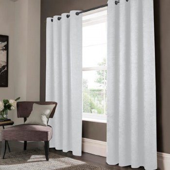 LYNX MATTE BLACKOUT CURTAIN-SILVER