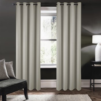 RILEY BLACKOUT CURTAIN-GREY