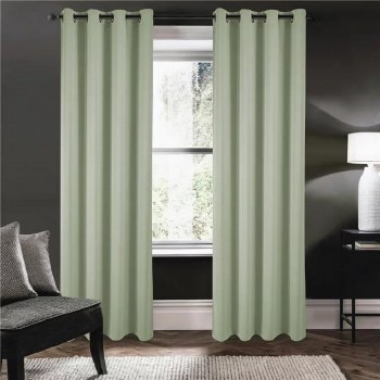 RILEY BLACKOUT CURTAIN-SAGE