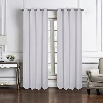 BRIDGEPORT WHITE CURTAIN-90"