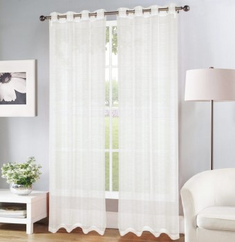 ERICA DOILY STRIPE CURTAIN-BEIGE