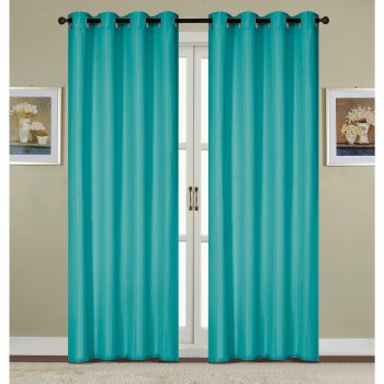 KENNEDY TURQUOISE  CURTAIN - 90"