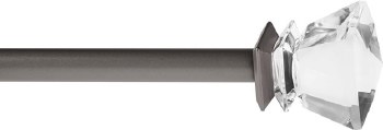 MISTY PEWTER CURTAIN ROD 86" - 120"