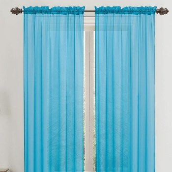 CELINE SHEER CURTAIN-TEAL