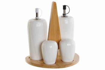 CRUET SET-WHITE-SET/5