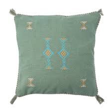 COTTON CUSHION-GREEN