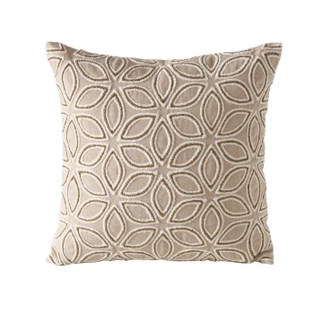 BEIGE JUNNIS FLORAL CUSHION