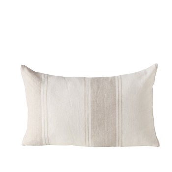 LINEL BEIGE STRIPED LUMBAR CUSHION