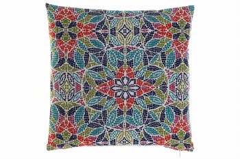 MOSAIC PATTERN CUSHION 17" x 17"