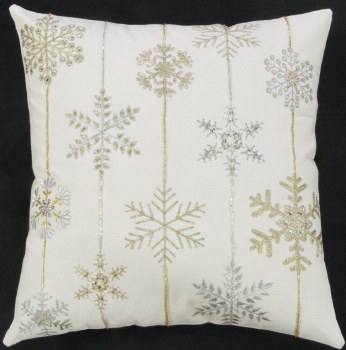 GOLD SNOWFLAKE CUSHION