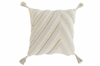 TUFTED CHEVERON CUSHION 18" x 18"