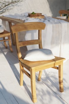 BLEACHED COUNTRY DINING CHAIR