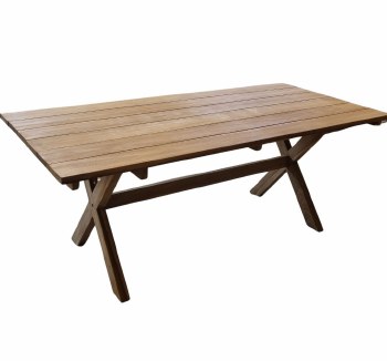 GECENA DINING TABLE WITH X BASE