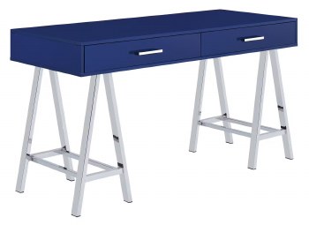 COBALT BLUE 2 DRAWER DESK
