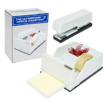 WHITE SQUARE DESK SET-5PC