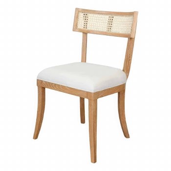 DINING CHAIR TEAK & RATTAN