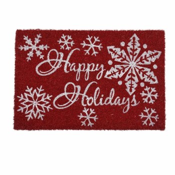 HAPPY HOLIDAYS DOORMAT