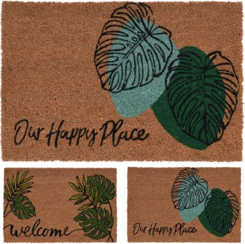 DOORMAT LEAVES-LARGE