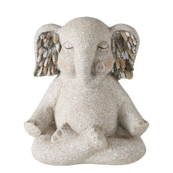 GREY ELEPHANT FIGURINE