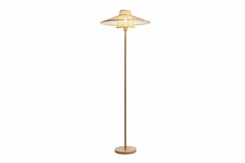 BAMBOO FLOOR LAMP-NATURAL