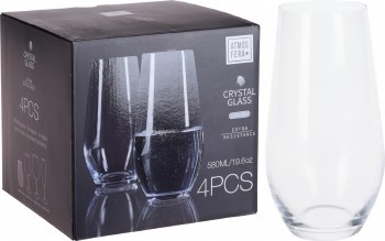 CRYSTAL TUMBLER GLASS-SET/4