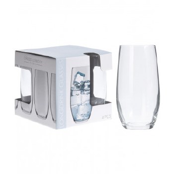 HIGHBALL GLASS TUMBLER-SET/4