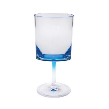 HALO OVAL WINE GLASS-BLUE