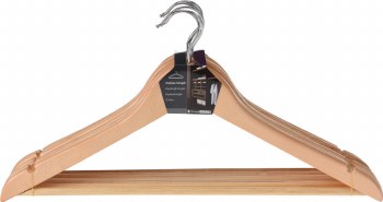 WOODEN HANGER-SET/6