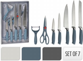 KNIFE SET IN CLEAR BOX