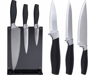 KNIFE SET W/STAND