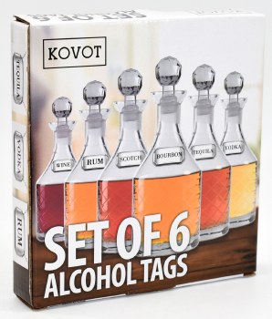 LIQUOR TAGS-SET OF 6