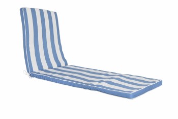 LOUNGER CUSHION-BLUE STRIPE