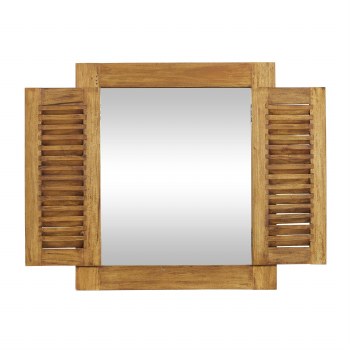WOOD WINDOW MIRROR