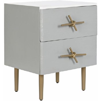 MANGO WOOD NIGHTSTAND-WHITE