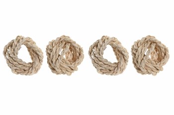 ROPE NAPKIN RING-SET/4