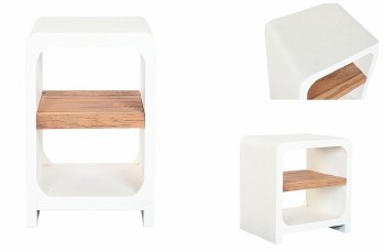 RECYCLED WHITE MANGO WOOD NIGHTSTAND