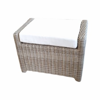 OTTOMAN WITH CUSHION-OUTDOOR
