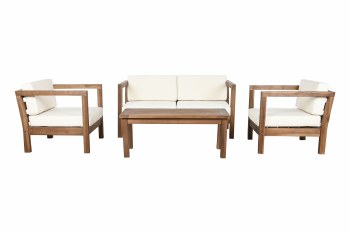 OUTDOOR TEAK SOFA SET-4 PIECE