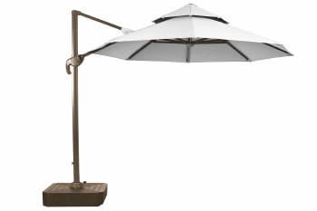 OUTDOOR CANTILEVER UMBRELLA WHITE