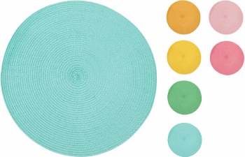 PASTEL ROUND PLACEMATS