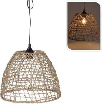 NATURAL SEAGRASS HANGING LAMP