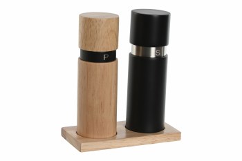 PEPPER MILL RUBBERWOOD- SET/3