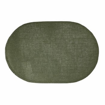 GREEN OVAL PLACEMAT