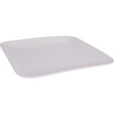 DINNER PLATE SQUARE-WHITE