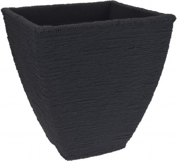 SQUARE PLANTER CORD-DARK GREY